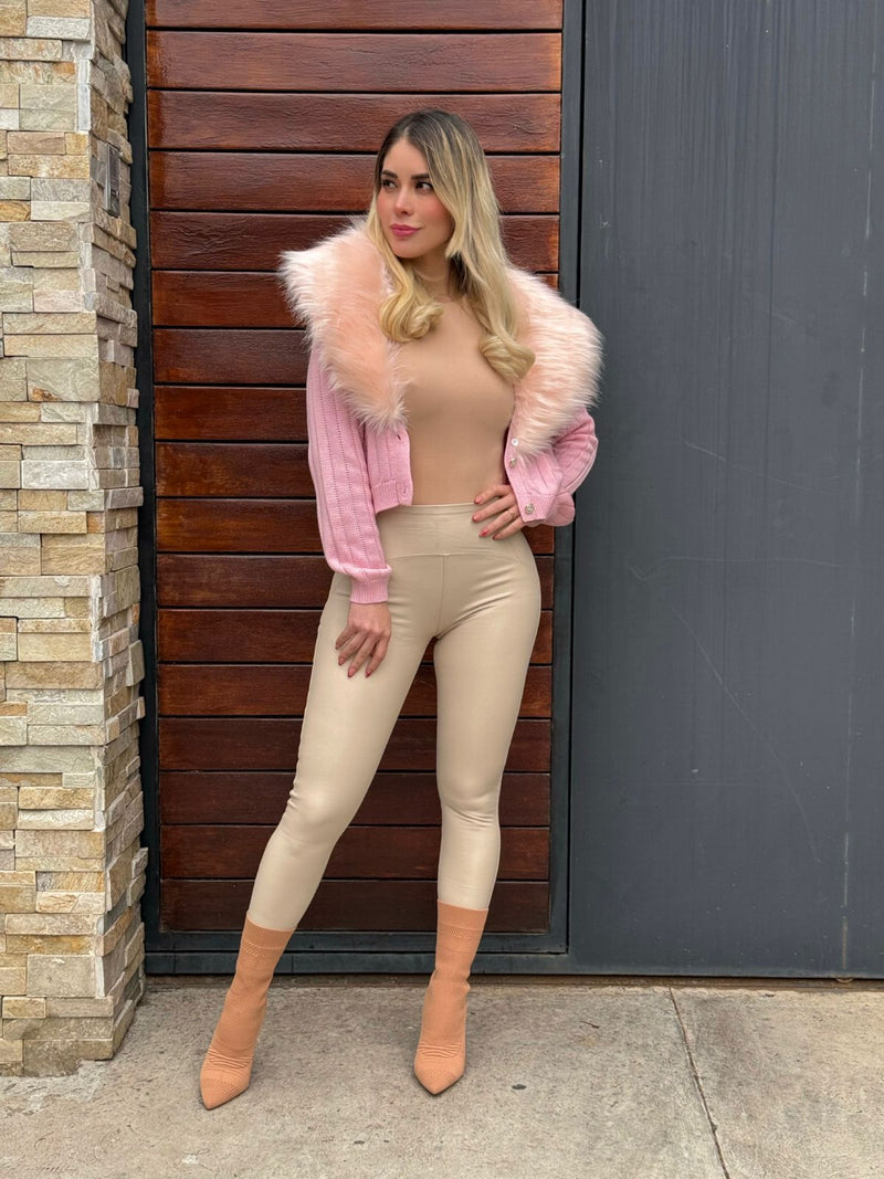 SUETER ROSA CON PELUCHE