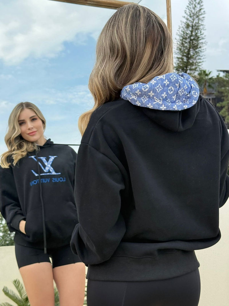 SUDADERA NEGRA DUP