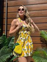 VESTIDO CORTO LIMONES