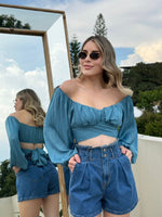BLUSA AZUL CAMPECINA