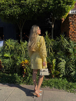 VESTIDO AMARILLO CORTE A