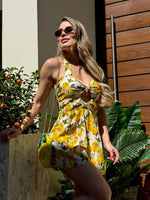 VESTIDO CORTO LIMONES
