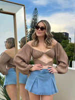 SHORT FALDA MEZCLILLA