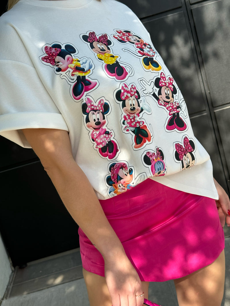 PLAYERA BLANCA MINNIE