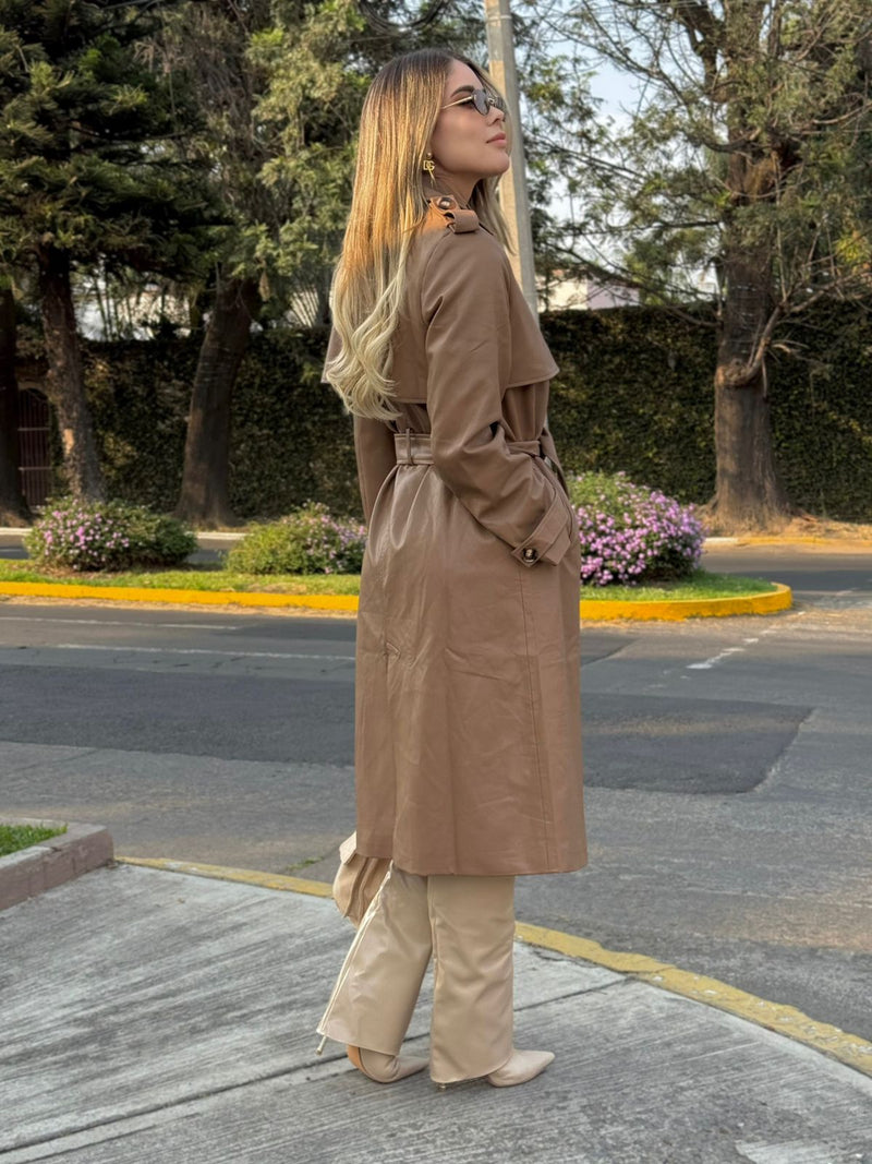 GABARDINA BEIGE VINIPIEL