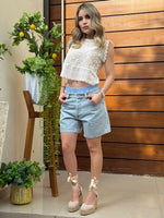 BLUSA BEIGE BORDADA