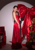 VESTIDO ROJO SATINADO