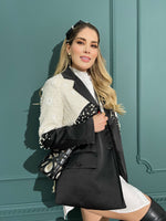 BLAZER NEGRO/BLANCO PERLAS