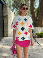 PLAYERA BLANCA LV COLORES