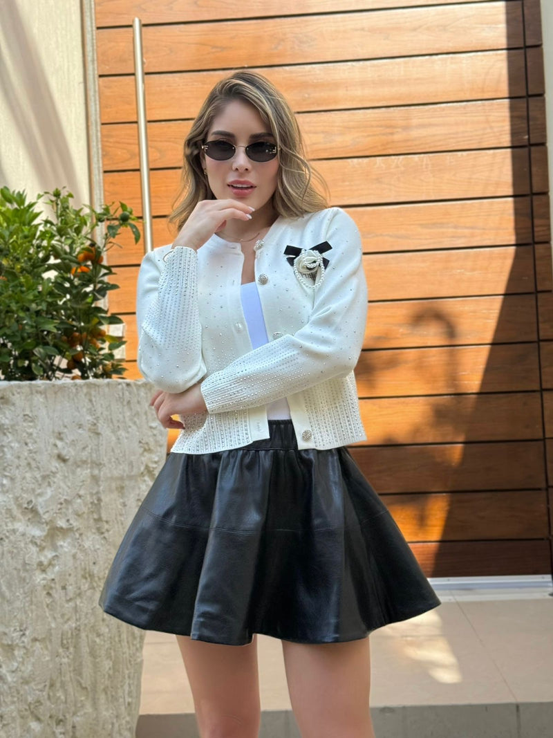 FALDA NEGRA VINIPIEL CIRCULAR