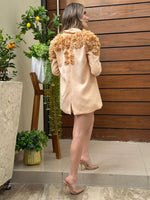 SET SHORT SALMON FLORES