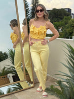 TOP AMARILLO FLORES
