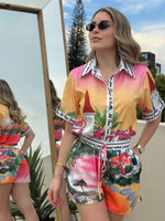 SET SHORT ESTAMPADO PAISAJE