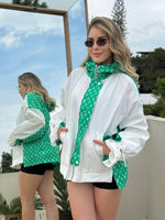 CHAMARRA BLANCA/VERDE DUP