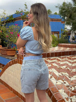 SHORT MEZCLILLA DETALLE PRETINA
