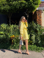 VESTIDO AMARILLO CORTE A