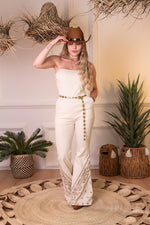 PALAZZO BEIGE STRAPLE