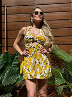 VESTIDO CORTO LIMONES