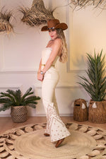 PALAZZO BEIGE STRAPLE