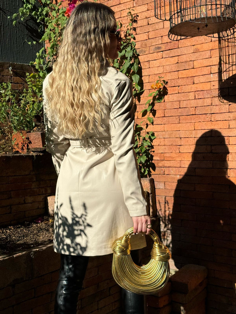 GABARDINA BEIGE VINIPIEL