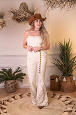 PALAZZO BEIGE STRAPLE