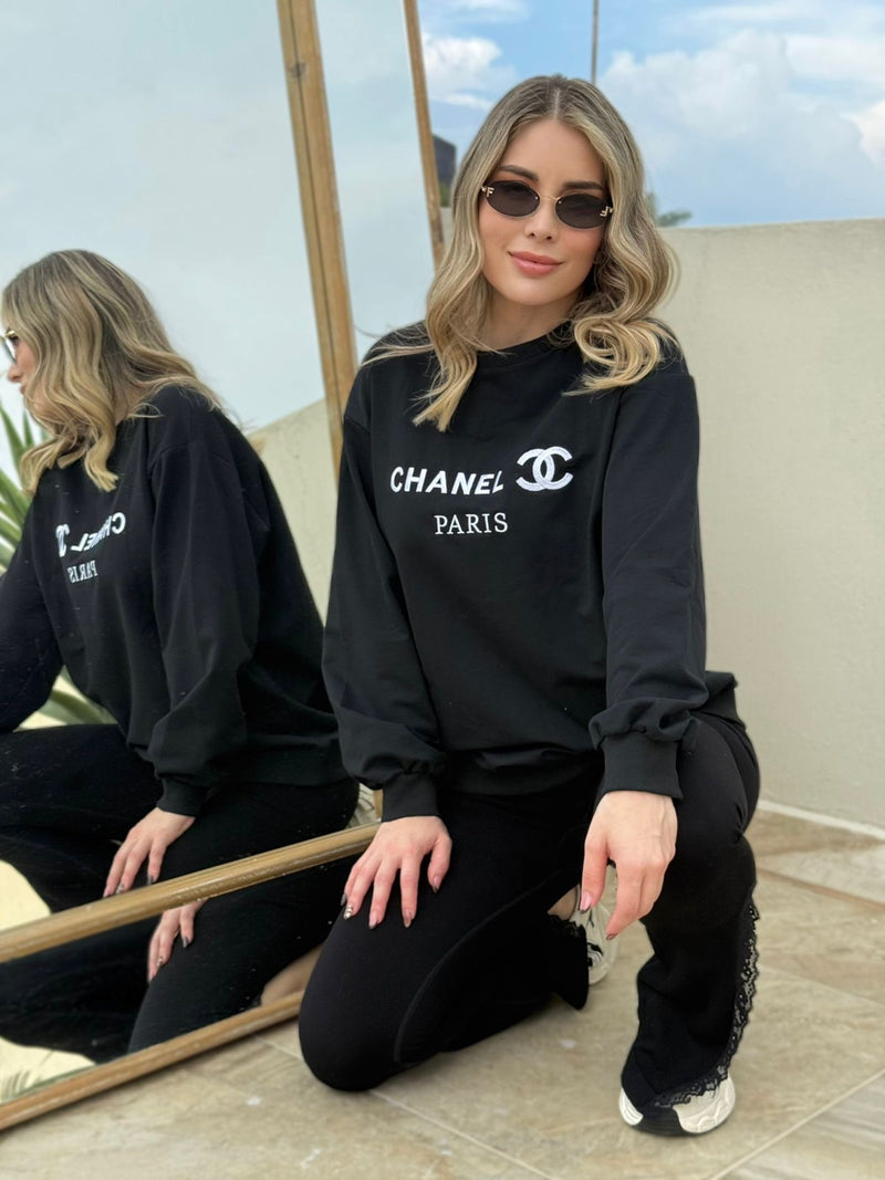 SUDADERA NEGRA DUP