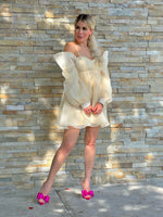 VESTIDO CORTO BEIGE