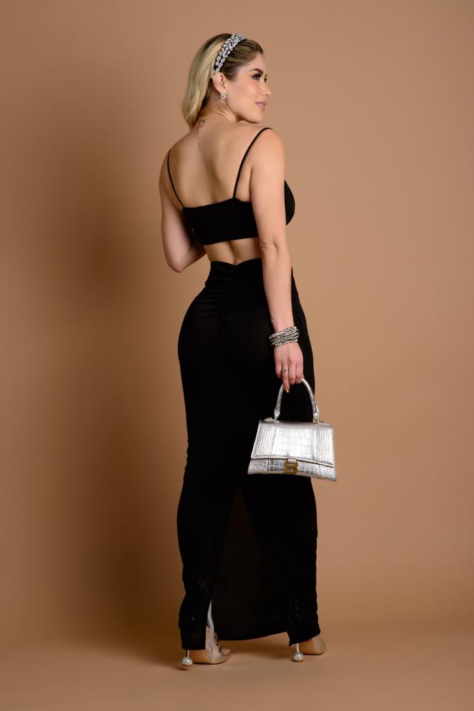SET NEGRO FALDA