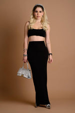 SET NEGRO FALDA