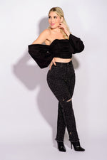 PANTALON MEZCLILLA PIEDRAS