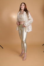 LEGGINS VINIPIEL DORADO