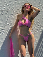 TRAJE DE BAÑO ROSA 3PZ