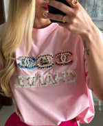 PLAYERA CHANEL ROSA PERLAS