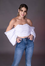 BLUSA CAMPESINA BLANCA