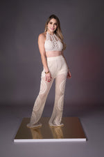 PANTALON TEJIDO BEIGE