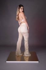 PANTALON TEJIDO BEIGE