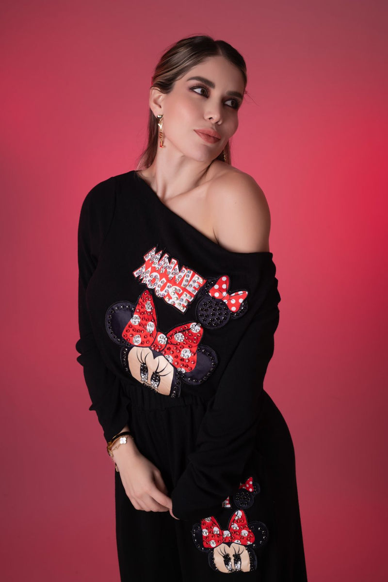 PANTS NEGRO MINIE MOUSE