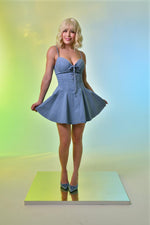 VESTIDO MEZCLILLA CORTE A