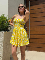 VESTIDO CORTO LIMONES