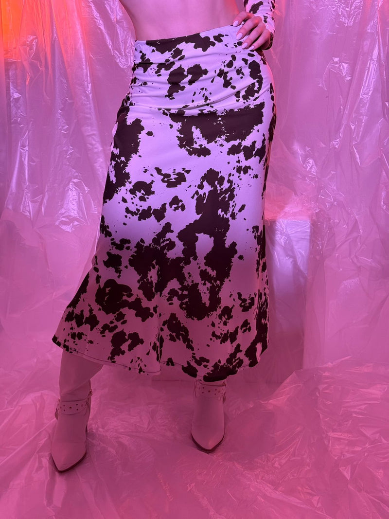 FALDA ESTAMPADO VACA