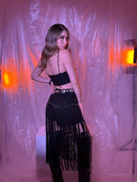 FALDA NEGRA FLECOS