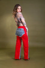 PANTALON ROJO TIPO PANTS