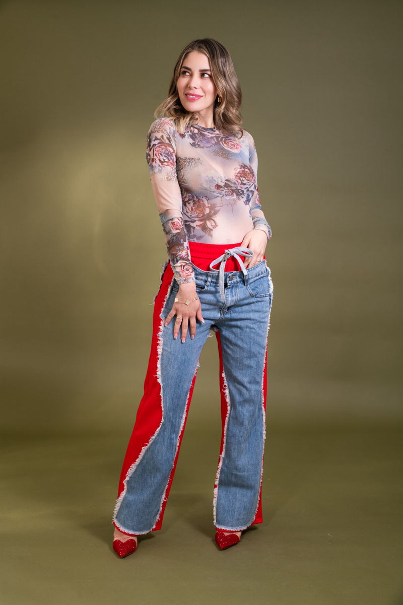 PANTALON ROJO TIPO PANTS