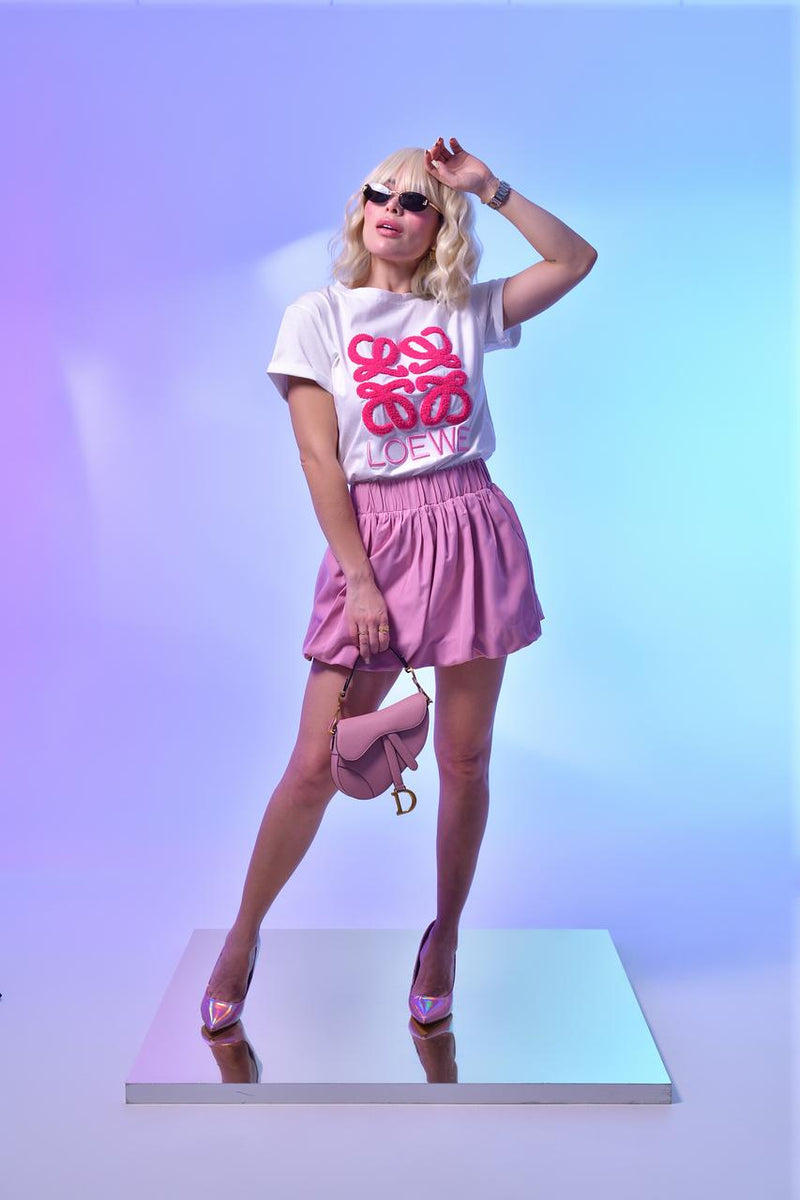 FALDA ROSA GLOBO