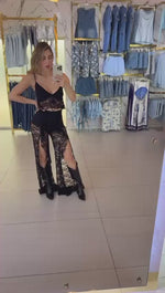 SET NEGRO ENCAJE